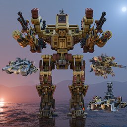 Heuman made sci-fi transformers robot