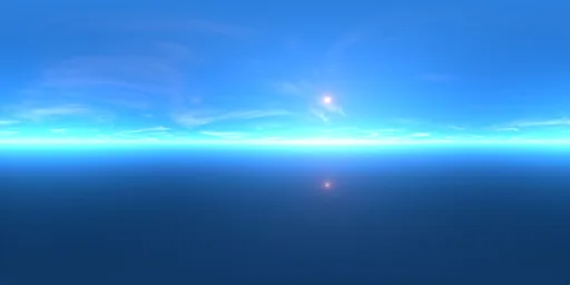 Blue sky bright sun