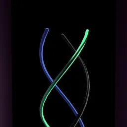 DNA wire rotation animation