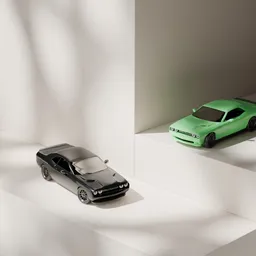 Dual Muscle Car Mockup