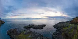 Cloudy Sunrise Sky Ocean Coast