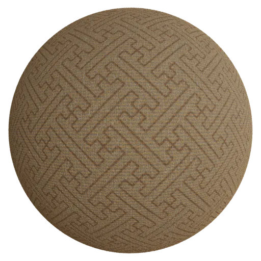 High-quality 4K PBR carpet texture with detailed stroke pattern for Blender 3D materials library.