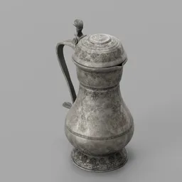 Old decorated flagon