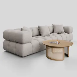 Sofa Ames Boucle Fabric 3_seater