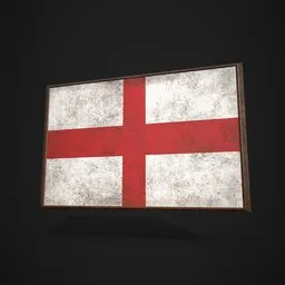 Republic Of Genoa Flag Picture Frame