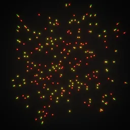 Floating Particles Colored