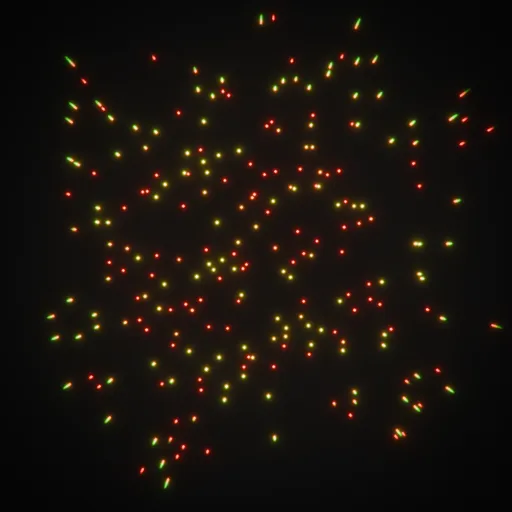 Floating Particles Colored