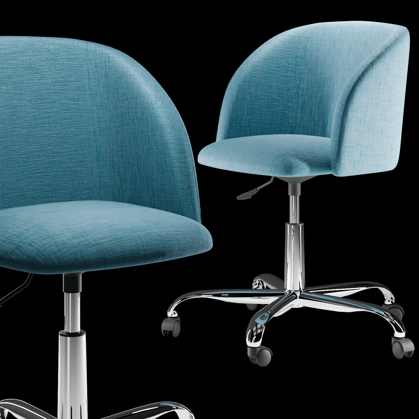 Cushion Office Chair Desk Chairs models BlenderKit