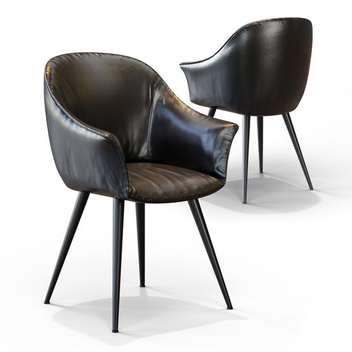 Leather Chair Black