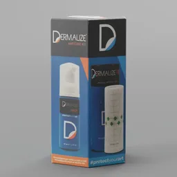 Dermalize cardboard box