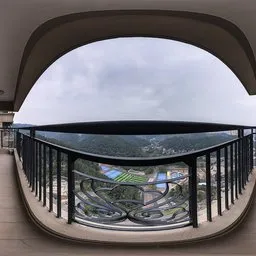 Balcony on a cloudy day 16k
