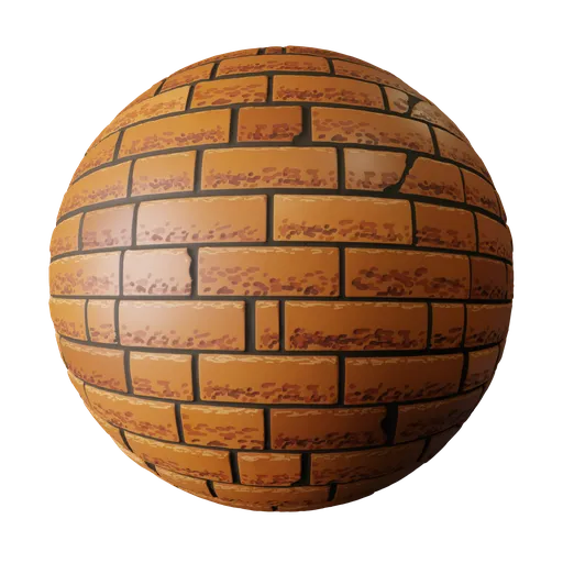 Stylized Orange Brick