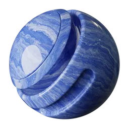 Blue Swirled Marble