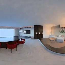 Modern Open-Concept Living & Dining Room