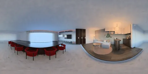 Modern Open-Concept Living & Dining Room