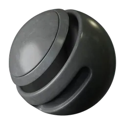 Grey painted metal