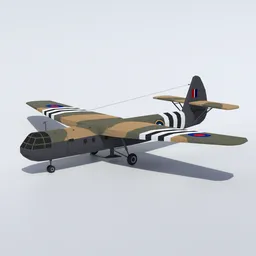 Low Poly Airspeed AS 51 Horsa