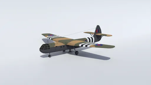 Low Poly Airspeed AS 51 Horsa