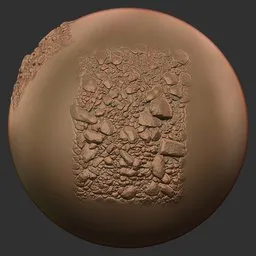 ER_Gravel Brush-Compressed Pebbles