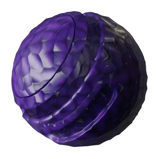 Crystal purple glass