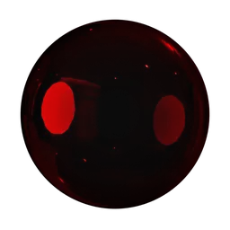 High-quality red glass PBR material for 3D rendering in Blender and other software.