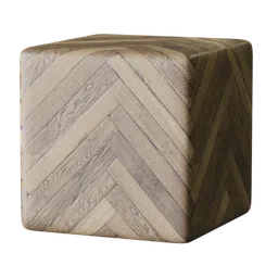 Asymmetric Wood Plank Material