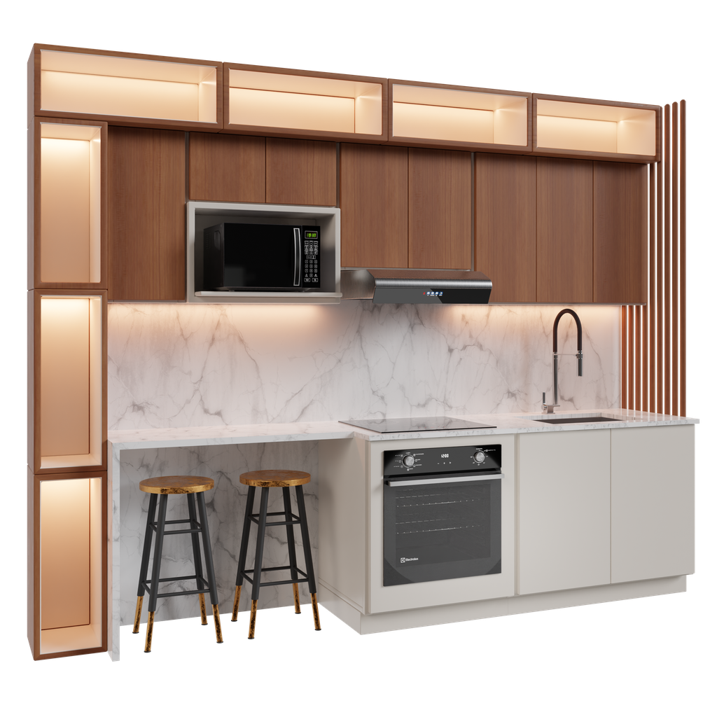 Contemporary kitchen Kitchen Sets models BlenderKit