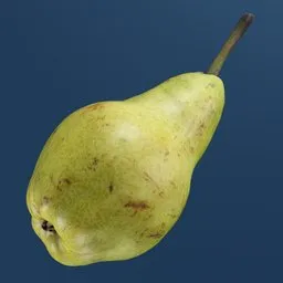 Pear fruit organic realistic food scan