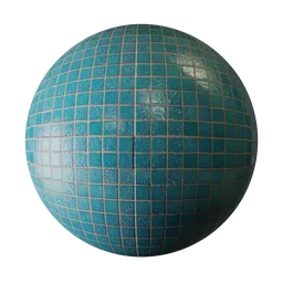 Ocean Blue Mosaic Tiles