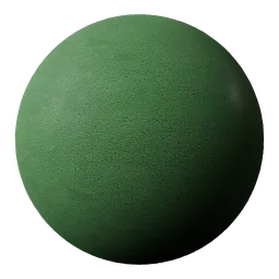 High-resolution seamless green plastic PBR material for 3D modeling in Blender with customizable node editor parameters.