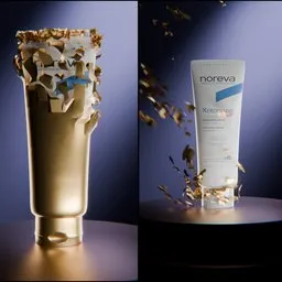 Cream Material Transformation Reveal