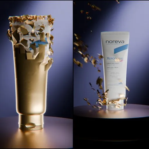 Cream Material Transformation Reveal