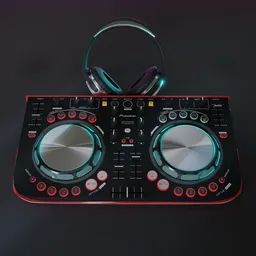 DJ Music We-Go Red + HeadPhones