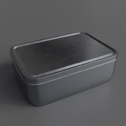 Small rounded rectangular food can