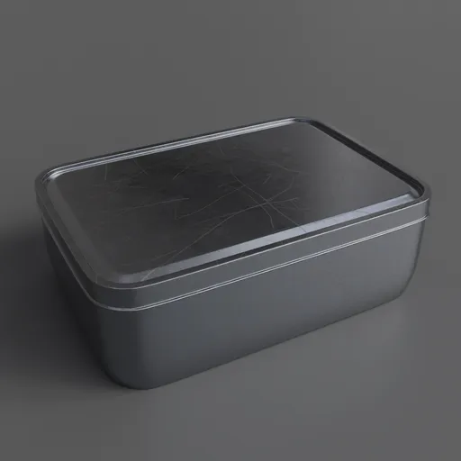 Small rounded rectangular food can