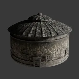 Weathered Tibetan House