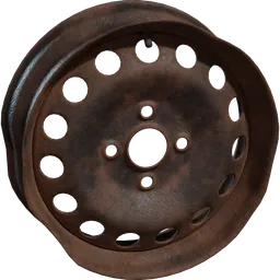 Rusted Wheel Rim 02