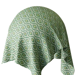 Geometric Green Jacquard