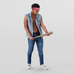 Urban Warrior People with Bat