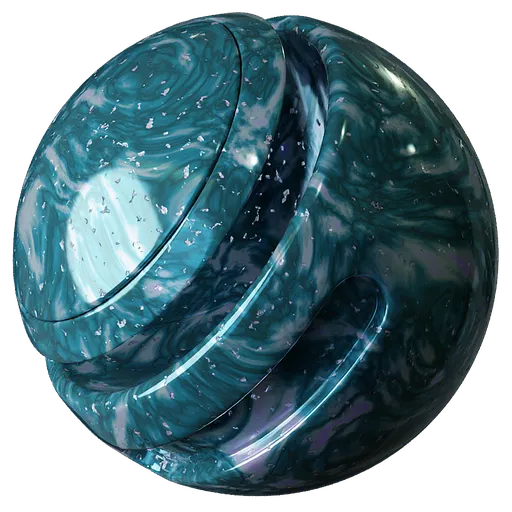 Marble Marked Blue