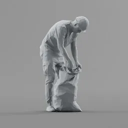 Lowpoly Construction Worker