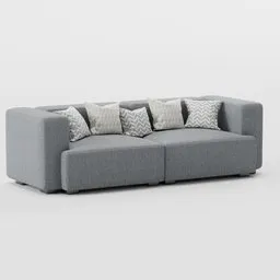 Sofa with pillows