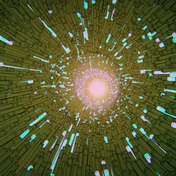 Cel-Shaded Fiber Optic Tunnel Hyperspace