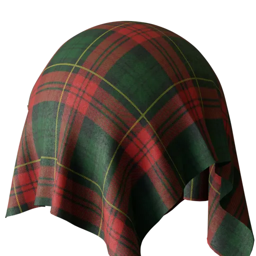 Green And Red Tartan Fabric
