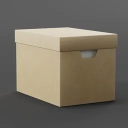 Cardboard Filing Box Square Handles