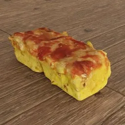 "3D scanned Jam Pastry cake, optimized for Blender 3D software. Highly detailed and realistic render with mouth-watering jam filling and flaky pastry crust. Perfect for food or baking-themed projects."
