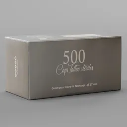 500 Caps Tattoo Steriles Box