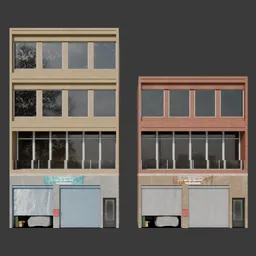 Car repair store and buidling on it