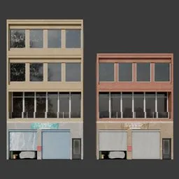 Car repair store and buidling on it