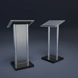 Tubed lectern podium